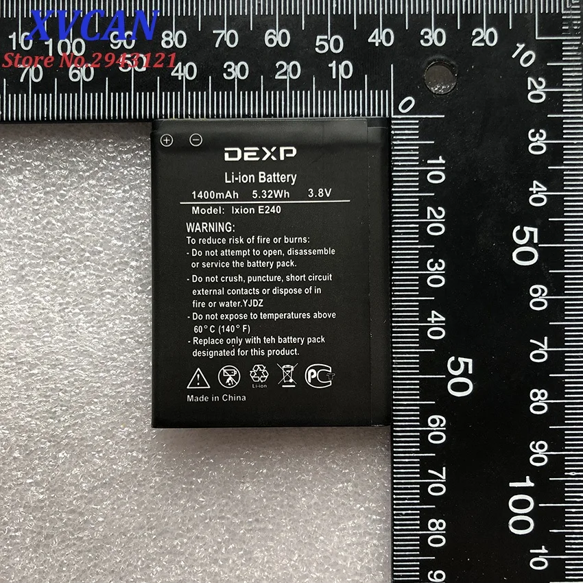 

For DEXP IXION E240 STRIKE2 1400mAh Mobile Phone Li-ion Battery Replacement
