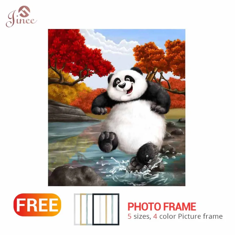 

5d diy Diamond Painting Full Square Round Diamond Embroidery Animals Cartoon Panda - Diamond Mosaic Diamond Paint Gift