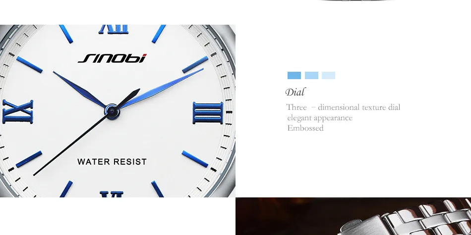 SINOBI Новые Модные женские наручные часы из нержавеющей стали ремешок для часов Топ люксовый бренд женские кварцевые часы женские 20 мм наручные часы