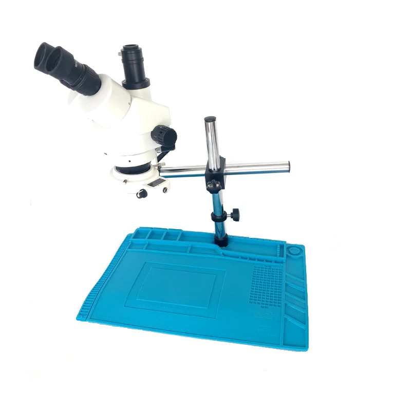 360 adjustable Arm support 7 45X Trinocular stereo microscope
