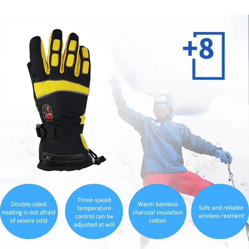 

Rechargeable Warm Gloves USB Rechargeable Tropical Battery Three-Speed Thermostat Heating Gloves