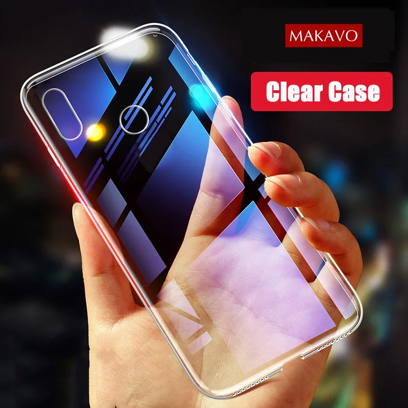 

MAKAVO For ASUS Zenfone Max Pro M2 ZB631KL Case Simple Soft TPU Cover For ASUS Zenfone Max M2 ZB633KL Phone Cases