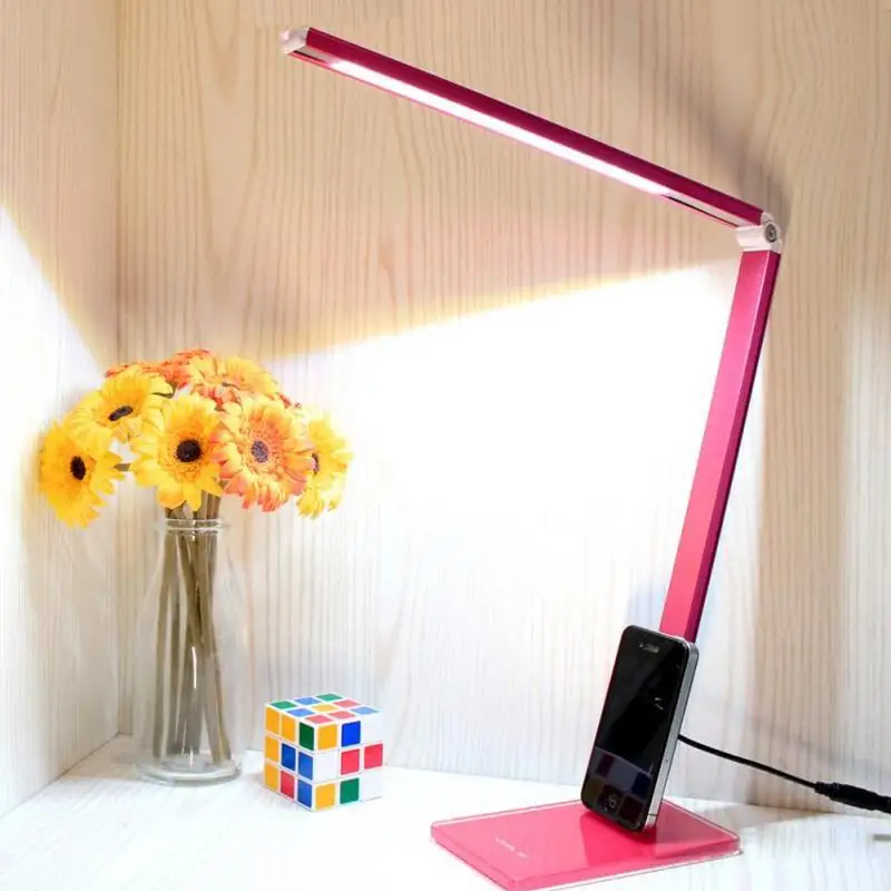 

Reading Bedside Led Lamp Foldable Portable Desktop Eye Protection Cable Table Light EU plug/US plug