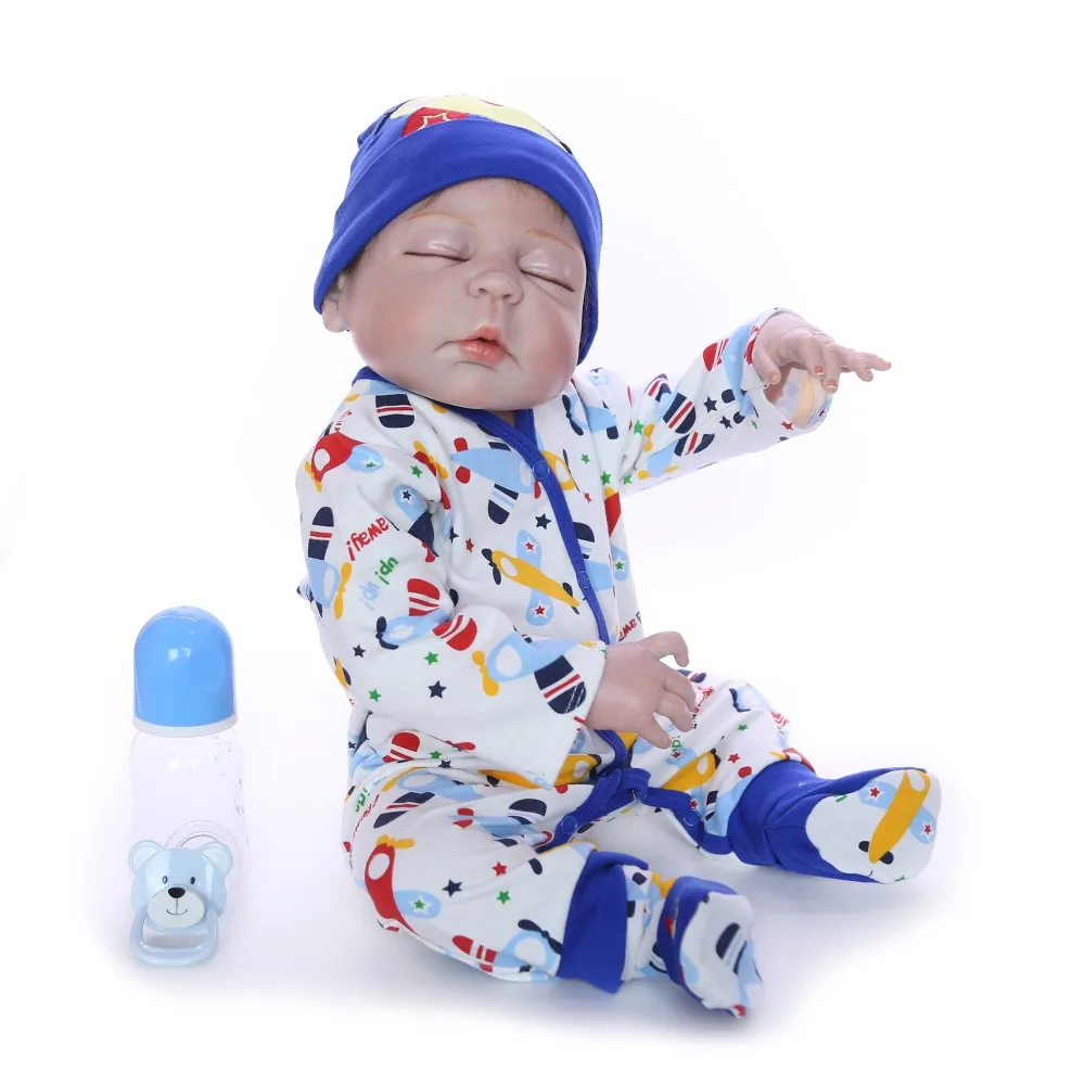 23 дюймов Bebes Reborn boy Кукла corpo de силиконовая виниловая Кукла reborn baby dolls Реалистичная игрушка reborn для малышей Кукла для детского подарка