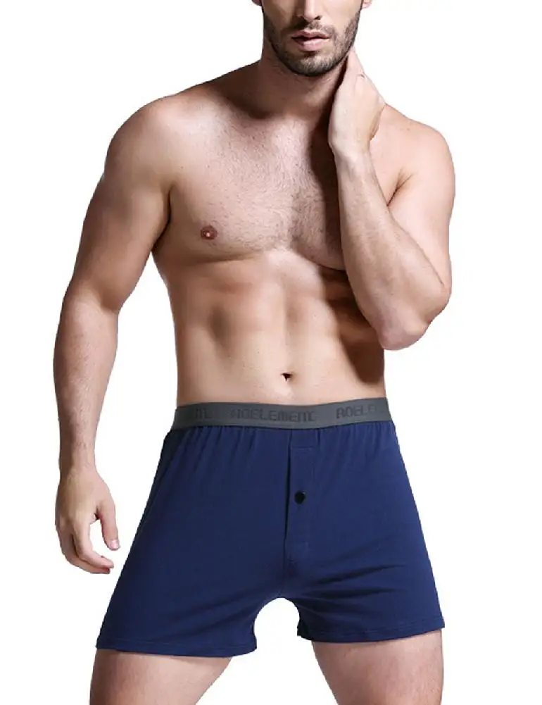 Buy Classic Men's Boxers Cotton Mens Underwear Trunks