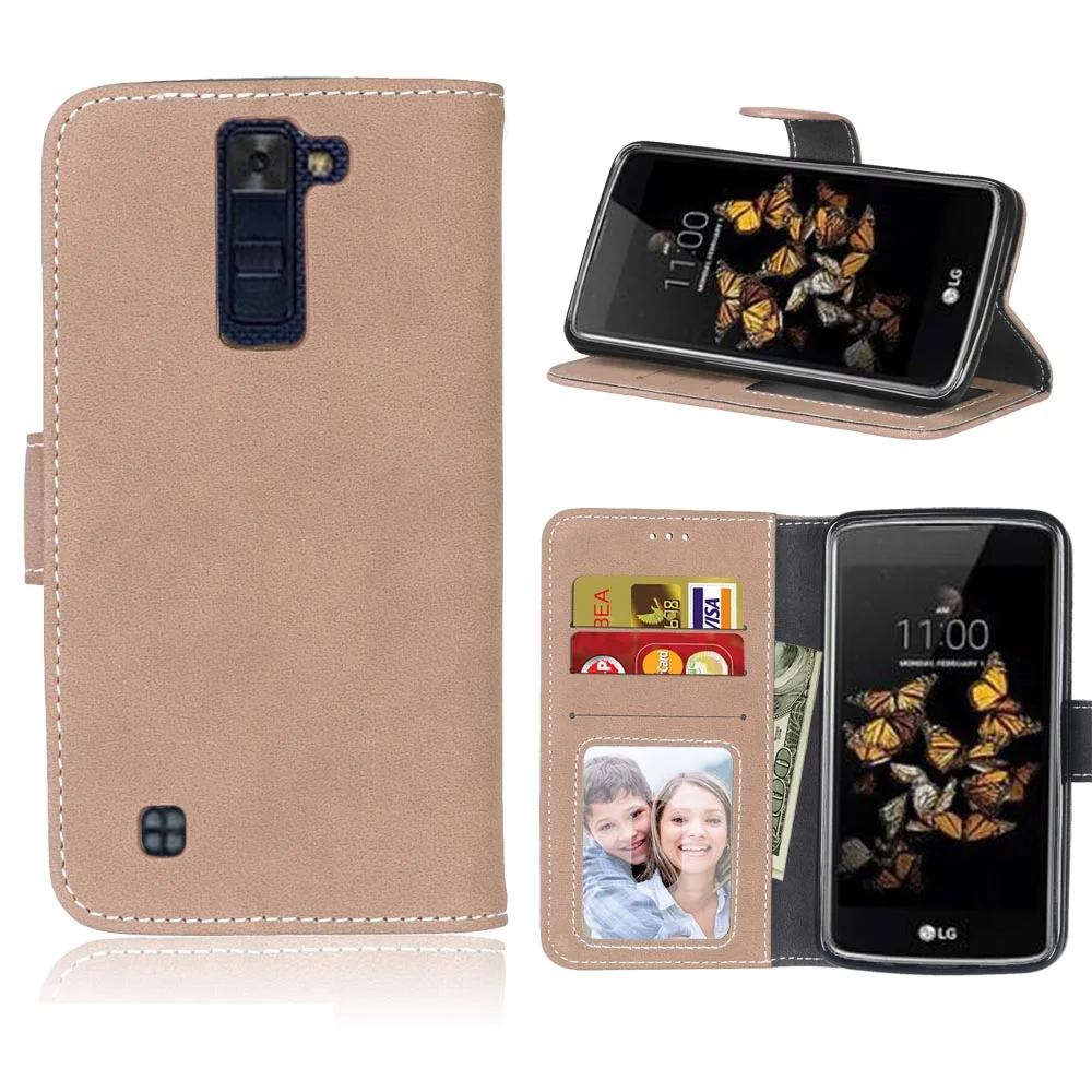 Luxury Retro PU Frosted Flip Stand Leather+Soft Rubber TPU