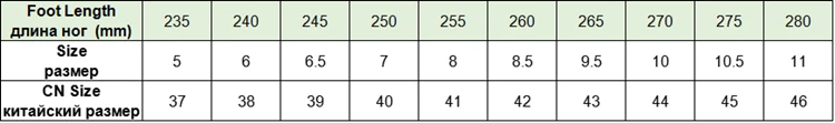 tamaño 37-46