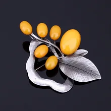 

2018 New Design Jewelry & Accessories Trendy Exquisite Yellow Blue Plant Pins Women Brooch Pearl Men Brooches,Drop Shipping P191