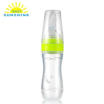 

Newborn Baby 120ml Bottle Leak-proof Food Dispensing Spoon Juice Cereal Feeding Bottle Spoon Food Supplement Rice Cereal Bottles