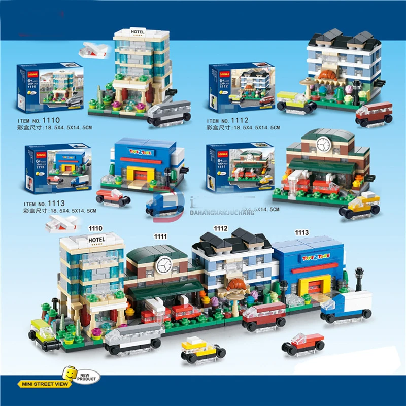 

legoed City Lepins city Mini Modulars STADT Street view architecture Creators legoINGLY House 15005 15006 15007 15004 1110 1113