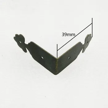 

Home Improvement Hardware Ancient Corner Brackets,Flower Coners,Wooden Box,Gift Box Protectors,Side Protector,39mm,60Pcs