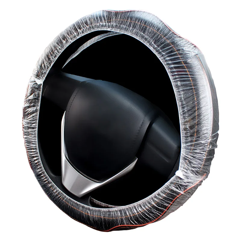 Arcade 100pcs Universally Car Disposable Plastic Steering Wheel Cover Waterproof  For BMW Honda