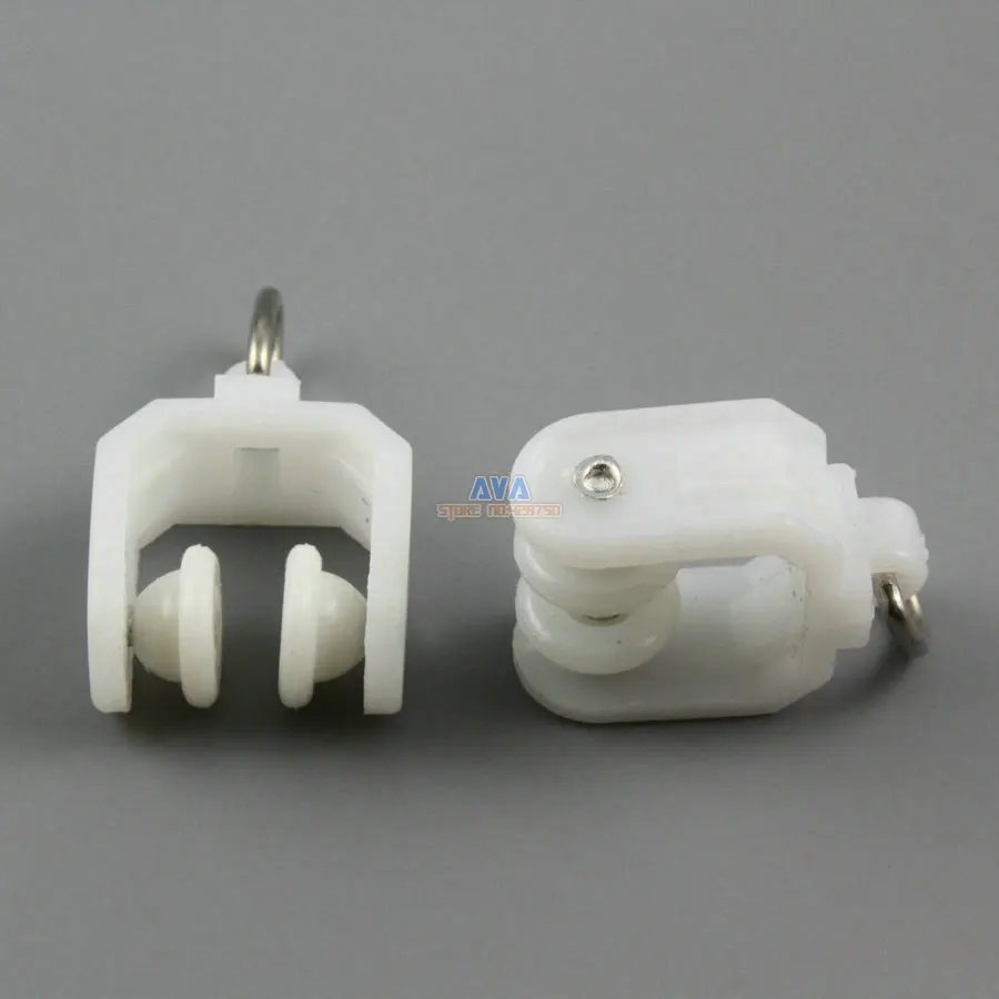 

100 Pieces Curtain Track Roller Curtain Track Slide Gliders 17x29mm