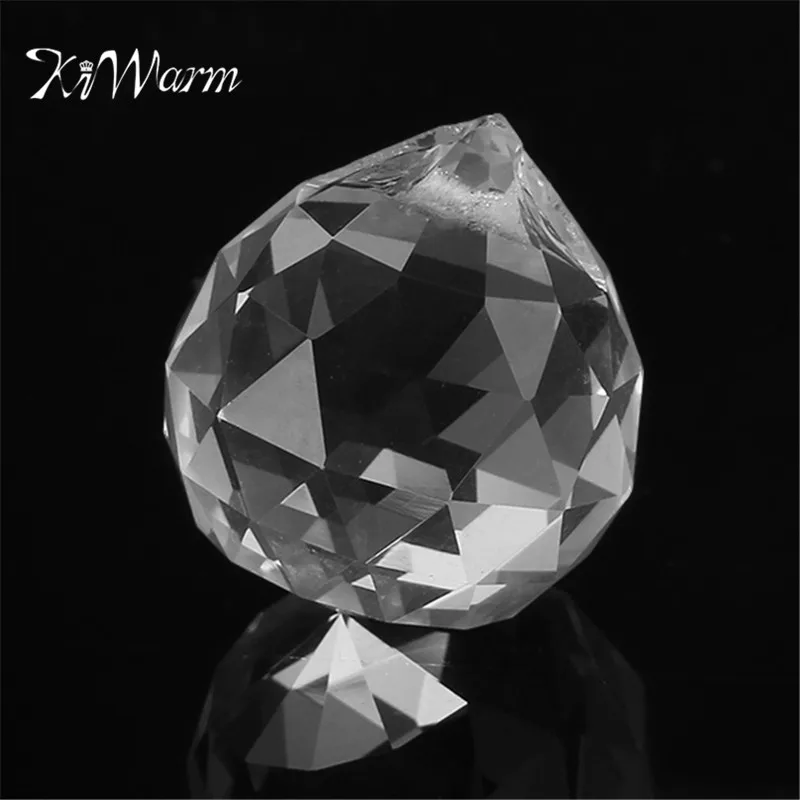 

KiWarm DIY 20MM Transparent Crystal lighting ball Decor Crystal Pendant Accessories Home Party Ornamentas