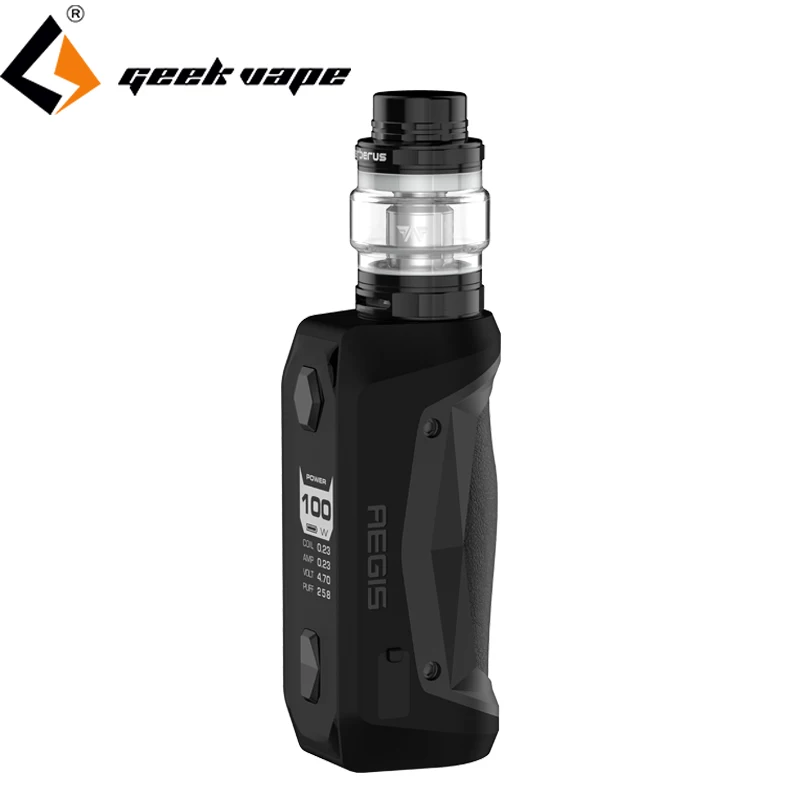 Cena Oryginalny zestaw geekvape aegis Solo 100W Vape mod do e papierosa z Cerberus Tank 5.5ml zestawy do odparowywania vs aegis mini