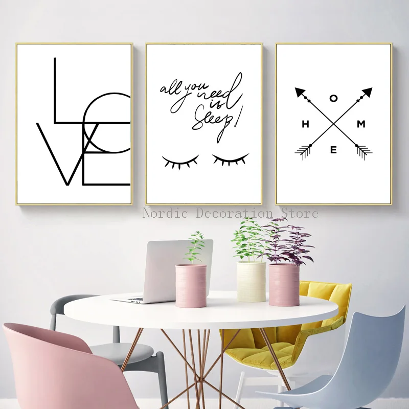 Poster Nordic Eyes Black White Posters Prints Love Letter ...