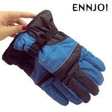 Новые Лыжные холодные водонепроницаемые перчатки мужские и wo мужские зимние лыжные мотоциклетные бейсболка для езды и походов плюс бархатные толстые хлопковые теплые перчатки