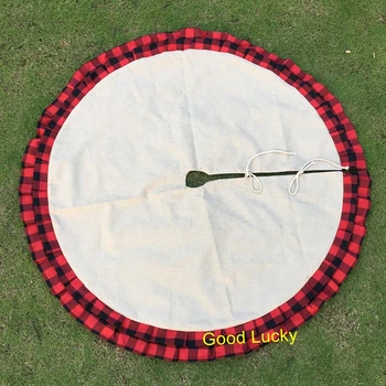 

1 piece new arrival mixed styles Christmas decoration ruffle tree skirt 48inch 2019 Xmas indoor outdoor decoration tree skirt