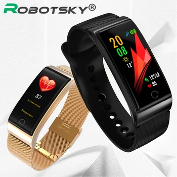

F4 Smart Band Blood Pressure Heart Rate Monitor Men Women Wristband Fitness Sports Watch Pedometer Smart Metal Bracelet