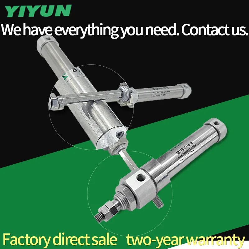 

CDJ2KB10-175-B CDJ2KB10-200-B CDJ2KB series Does not rotate Mini cylinder