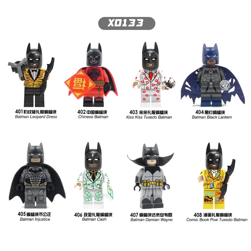 

NEW The Avengers Movie Building blocks Super hero Batman single little figure doll for children Mini legoing birthday gift X0133