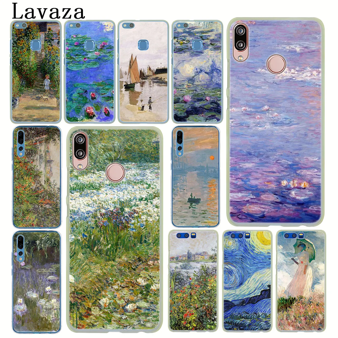 Lavaza Monet Garden Lotus новый жесткий чехол для телефона Huawei P30 P20 P10 P9 Plus P8 Lite Mini 2017 2016 P smart Z