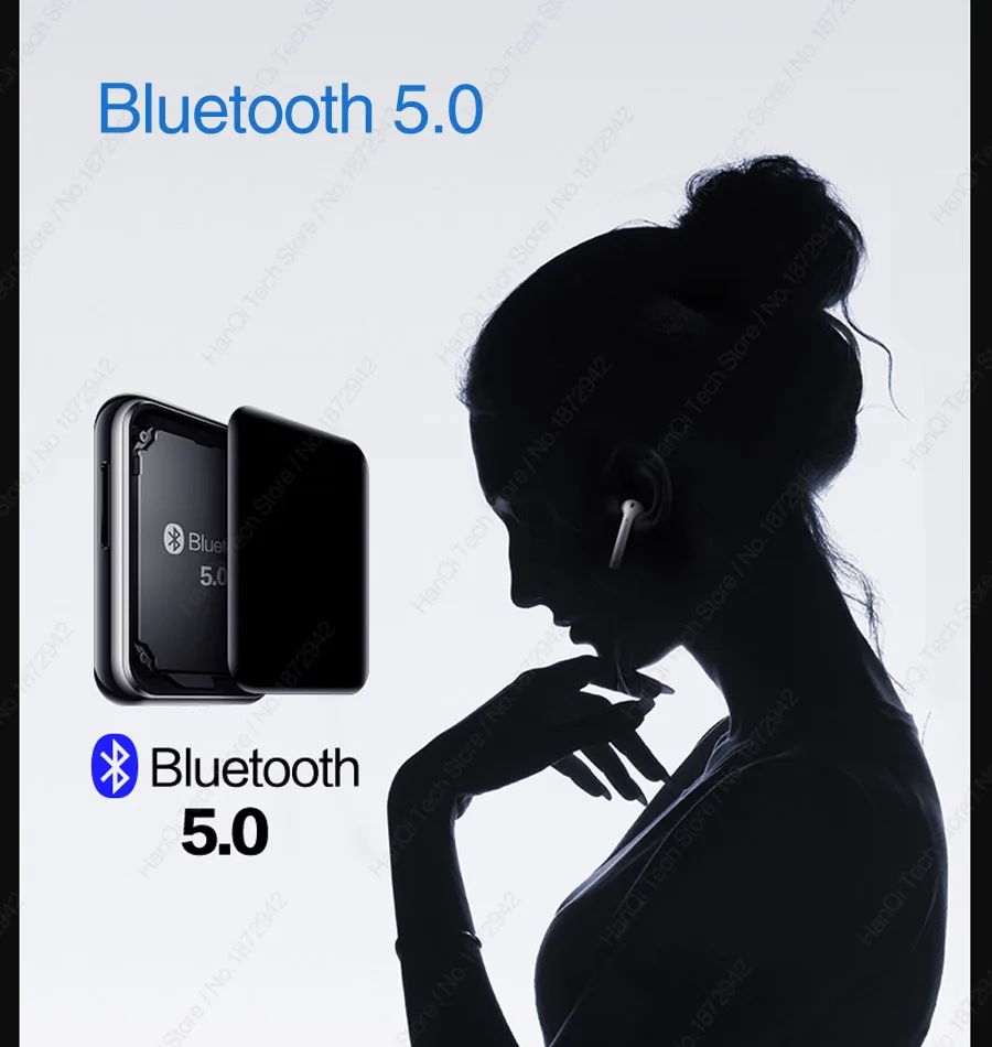 Bluetooth 5,0 MP3 плеер Benjie X5 полный сенсорный экран 8 Гб 16 Гб музыкальный плеер со встроенным динамиком fm-радио рекордер видео электронная книга