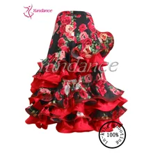 Испанское фламенко юбки Бальные танцы юбка S-230