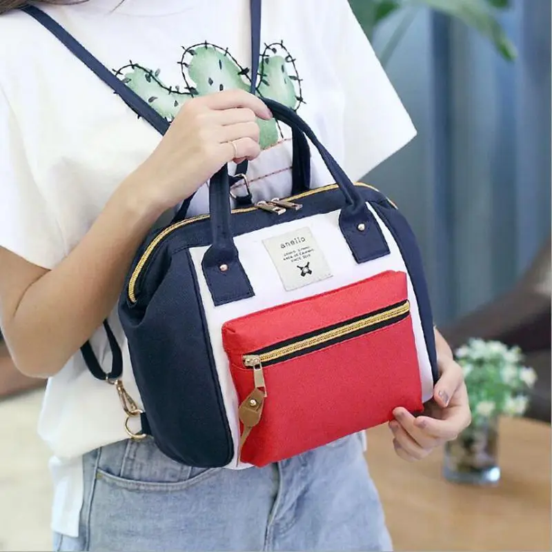 

anello ring backpack canvas school printing ring bag supreme backpack women's vintage brandmale women backpack couples bag W400