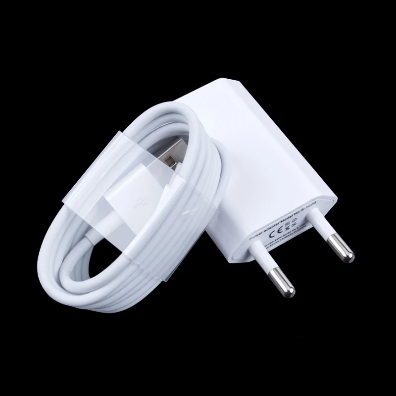 1pcs EU Plug Charger Adapter USB Charger Potable Phone Charger For