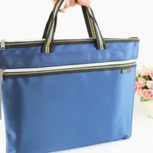 CS-8216 Ткань Оксфорд Портативный A4 бумажный мешок нетканый двухслойный мешок на молнии