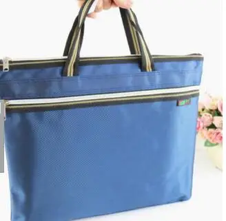 

CS-8216 Oxford cloth portable A4 paper bag non-woven double-layer zipper ball bag