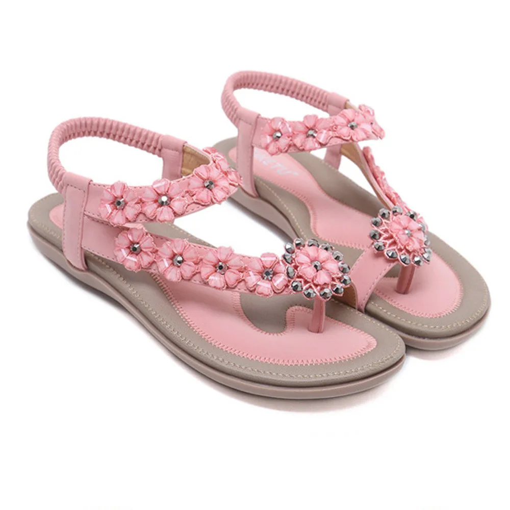 bridal flat sandals with crystals