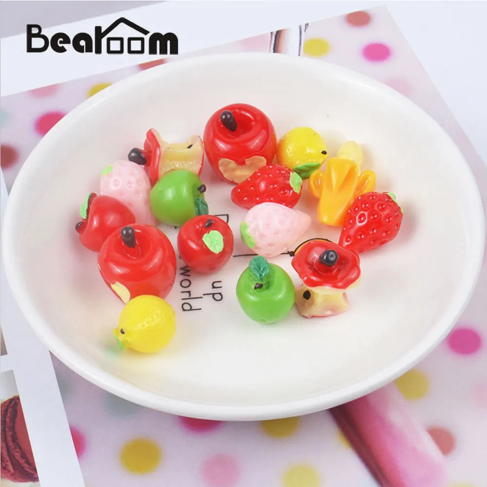 Bearoom Slime игрушки Фрукты наборы Полимерная глина украшения Прекрасные DIY Кристалл