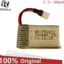 3,7 V 300 mAH батарея для 1306Udi FT530 дистанционного управления вертолетом controul 3,7 V 300 mAH 15C XH plug 752540