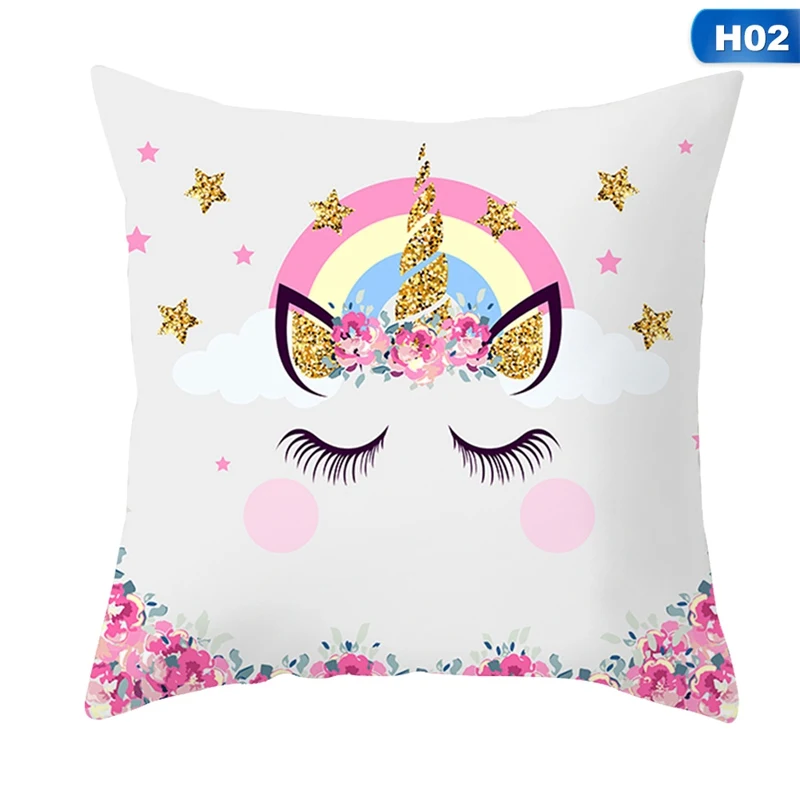 [ Arrival] Hologram Galaxy Unicorn Pillow Cover -Unicorn Fashion HTB1sZObXG5s3KVjSZFNq6AD3FXaL