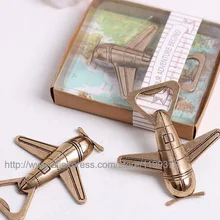 500 шт. наше приключение начинается самолет открывалка для бутылок Античное золото самолет девичник свадебной вечеринки подарок DHL FEDEX