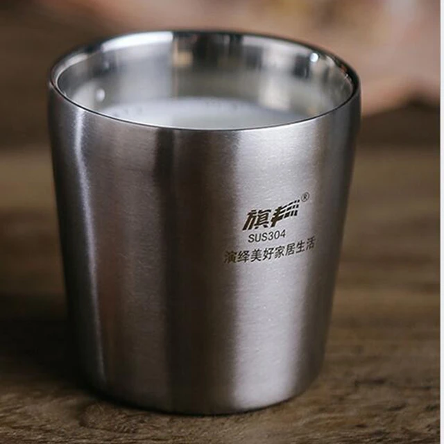 Stainless Steel Cups, Premium Metal Pint Cup Tumblers,12Oz/ 350Ml