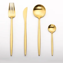 LEKOCH Gold Besteck Set Goldene Hadle 18/10 Edelstahl Besteck Gabel Messer Löffel Besteck-set Hochzeit Geschirr Set