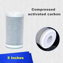 5inch CTO Compressed activated carbon for Water Purifier household water filter for Reverse Osmosis System Removing chlorine atwfs pp cotton filter 10 water purifier filter udf granular activated carbon filter cto compressed carbon reverse osmosis