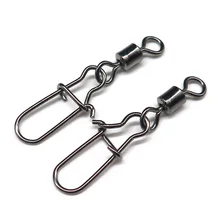 Minfishing 200 шт./партия, рыболовный шарнир из нержавеющей стали, Вращающийся шарнир для рыбалки, фиксатор, Размер 1#-14#, Аксессуары для рыбалки