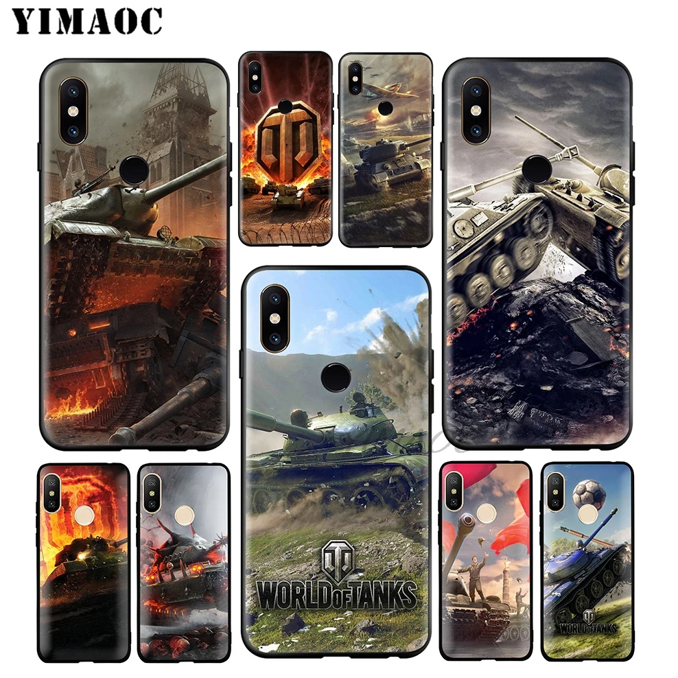 YIMAOC World Of Tanks Soft Case for Xiaomi Redmi Note 7 6 6A 5 4 4X 4A 5A S2 7A GO K20 Plus Pro |