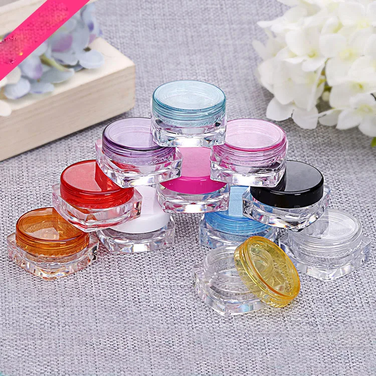 Free Shipping 200pcs 5g Small Empty Cosmetic Refillable Bottles Plastic