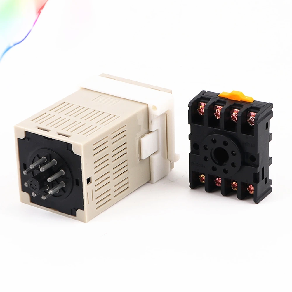 DH48S 1Z 12V 24V 110V 220V AC Цифровое реле таймера на задержке 8 контактов сброс SPDT/Функция