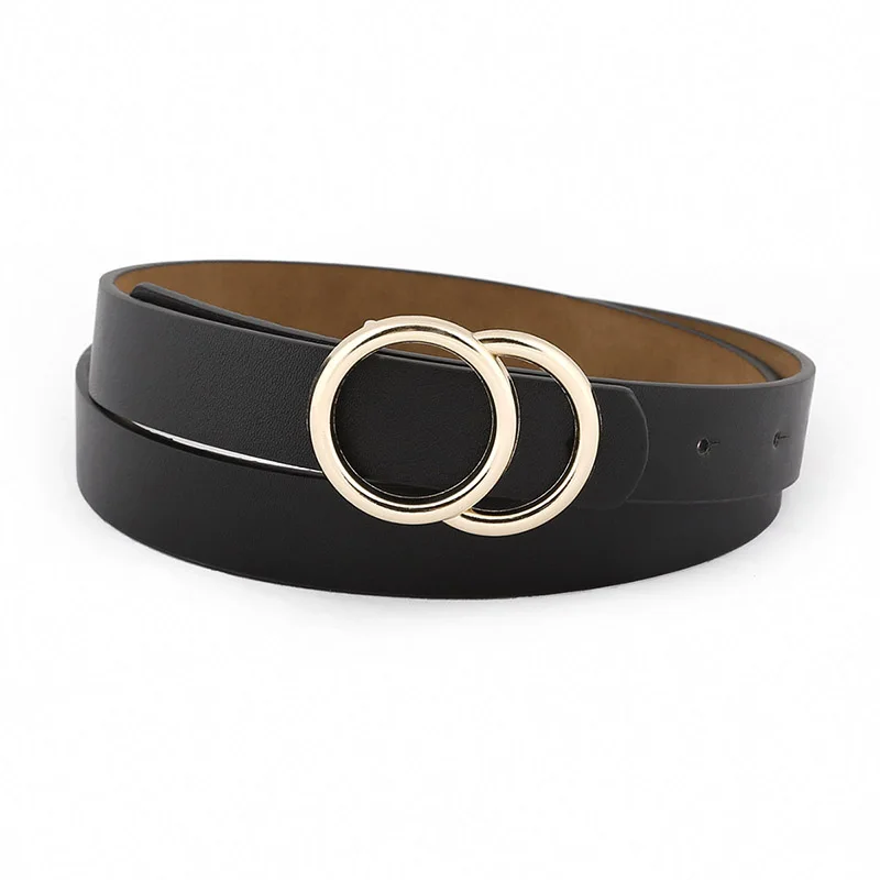 

2018 New Arrivals Luxury Cowskin Leather Women Belt Split Leather Solid Strap Female Fashion Woman Thin Belt for Dress Jeans
