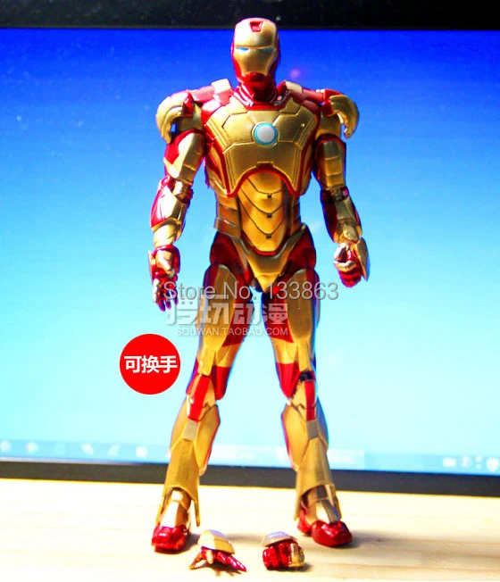 contrabando Viaje Moderar Venta al por mayor para 50 unids nuevo Marvel Iron Man 3 color dorado  figura de acción Superhero PVC Figure Toy 18 cm Chritmas regalo|action  figures superheroes|figure toyfigure action - AliExpress