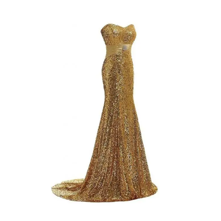 VENSANAC 2018 Crystals Pleat Sash Strapless Long Mermaid Evening Dresses Sequined Sweep Train Party Prom Gowns VENSANAC 2018 Crystals Pleat Sash Strapless Long Mermaid Evening Dresses Sequined Sweep Train Party Prom Gowns