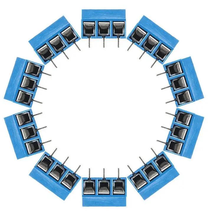 

10PCS KF301-3P 5.08mm 3 Pin Connect Terminal Screw Terminal Connector blue