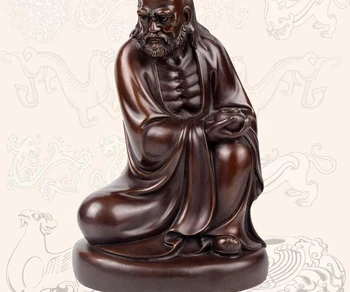 

China Bronze Copper Buddhism Damour Arhat Monk Dharma Bodhidharma Buddha Statue