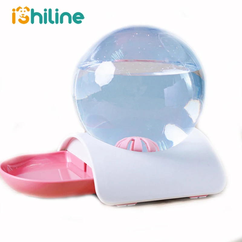 

2019 New Bubble Automatic Pet Water Fountain Cat Water Bottle Dog Bowls pet food container interactive feeding Water Dispenser